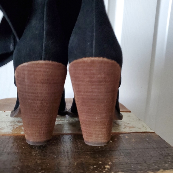 Jeffrey Campbell Free People Black Suede Knee-High Boots Womens 9.5 - Picture 9 of 15
